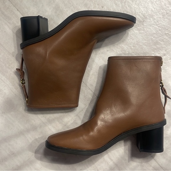 Coach Leather Ankle Booties Gabi Saddle Sz 6B NEW - Picture 7 of 8